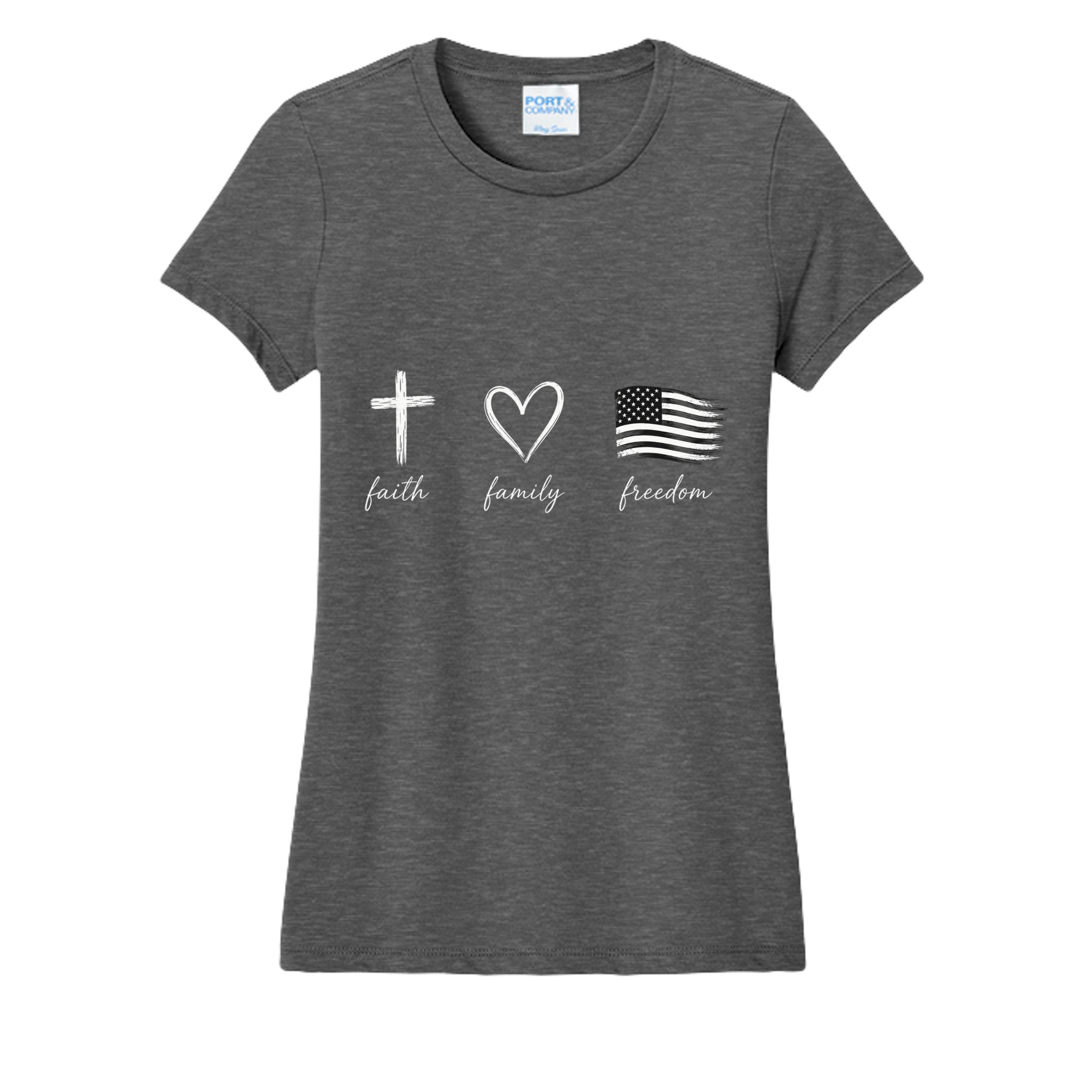 Dark Heather Grey - LPC450 - FRONT