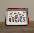 Patriotic Decoupage Vintage Enamel Tray